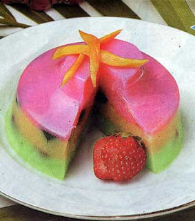 Resep Puding Pelangi Buah SEGAR